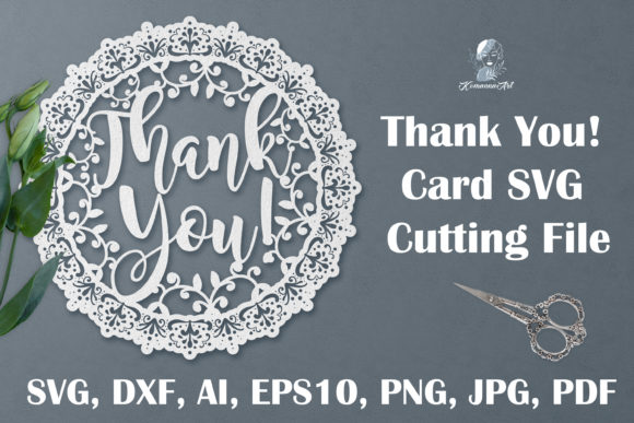 Download Thank You Card SVG Cutting File, Teacher - Thank you card svg Collection