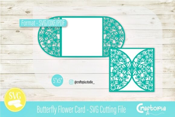 Download Butterfly Flower Card – SVG Cutting File - Cutting file Collection