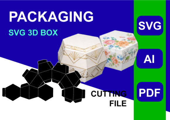 Download Gift Wrap Svg Hexagone Box Template - Gift wrap svg Collection