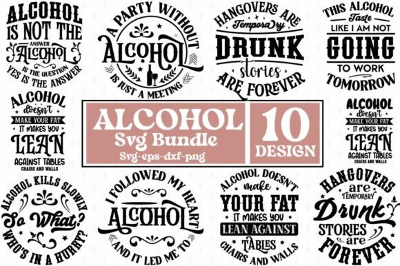 Download Alcohol Svg Bundle |Drinking Svg |Wine - Alcohol svg bundle Collection