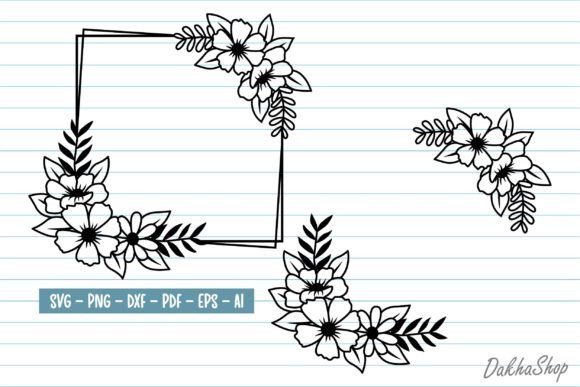 Download Flower Svg Flowers Frame Svg Wreath Svg. - Svg flowers Collection